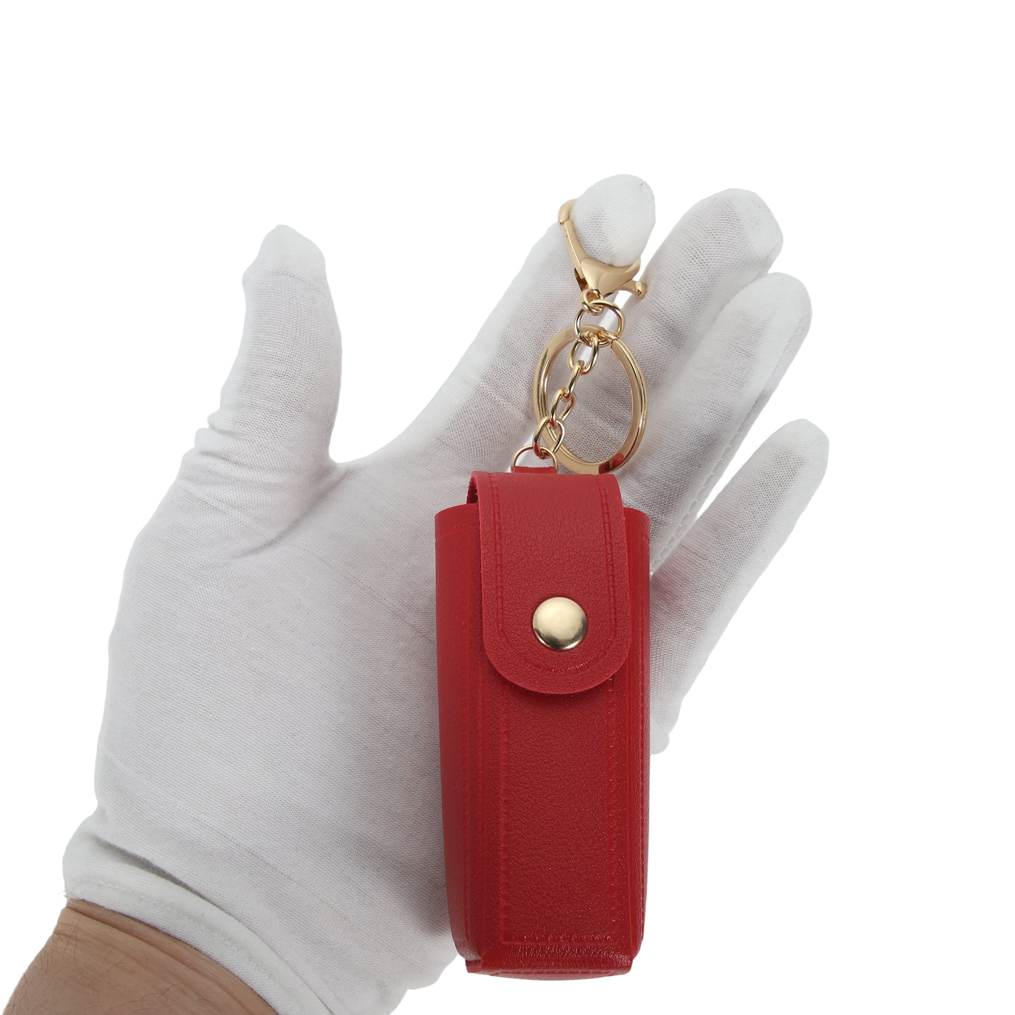 Unique Bargains Colorful Lipstick Bag Handbag Charms Keychains 1 Piece Red