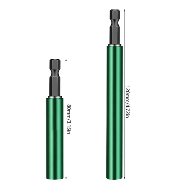 For Impact Driver Telescopic Extension Rod Screwdriver Bit Adapter Magnetic 80/120Mm 80Mm+120Mm