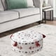 thumbnail image 2 of Cubierta de puf sin relleno de bricoje, cubierta de reposapiés para decoración de estar del mitorio del salón , ROJO Gloria Funda Puf, 2 of 8