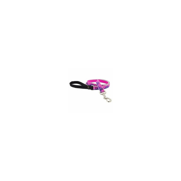 HL 3/4in Pink Paws 6ft Dog Leash