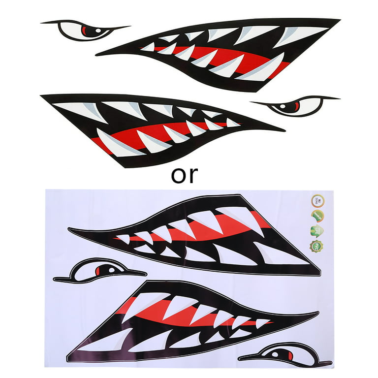 Fishing Boat Decals Shark Sticker Auto Sticker Boat Stickers for Kayak  Fishing Car Reflective Decals Accessories
