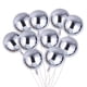 thumbnail image 1 of 10 globos redondos de aluminio de 18 pulgadas para fiestas, decoración de San Valentín, bodas, cumpleaños y fiestas (plateados)., 1 of 4