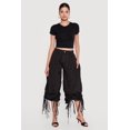 thumbnail image 2 of Women's Tie Hem Parachute Baggy Pants, 2 of 8