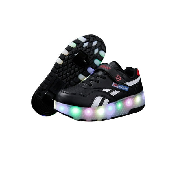 Kids LED Roller Skate Shoes with Wheels Light up Roller Shoes