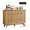 Natural Oak, variant on QUW Fluted Buffet Sideboard Cabinet with Storage, 47.2" Kitchen Cabinet with Drawers and Adjustable Shelves, Modern Coffee Bar with Charging Station, for Dining Room, Living Room, Natural Oak