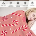 thumbnail image 4 of Candies Cute Christmas Soft Throw Blanket Lightweight Flannel Plush Fuzzy Blankets Gift for Women Kids Boys Teens 50X60 in, 4 of 6