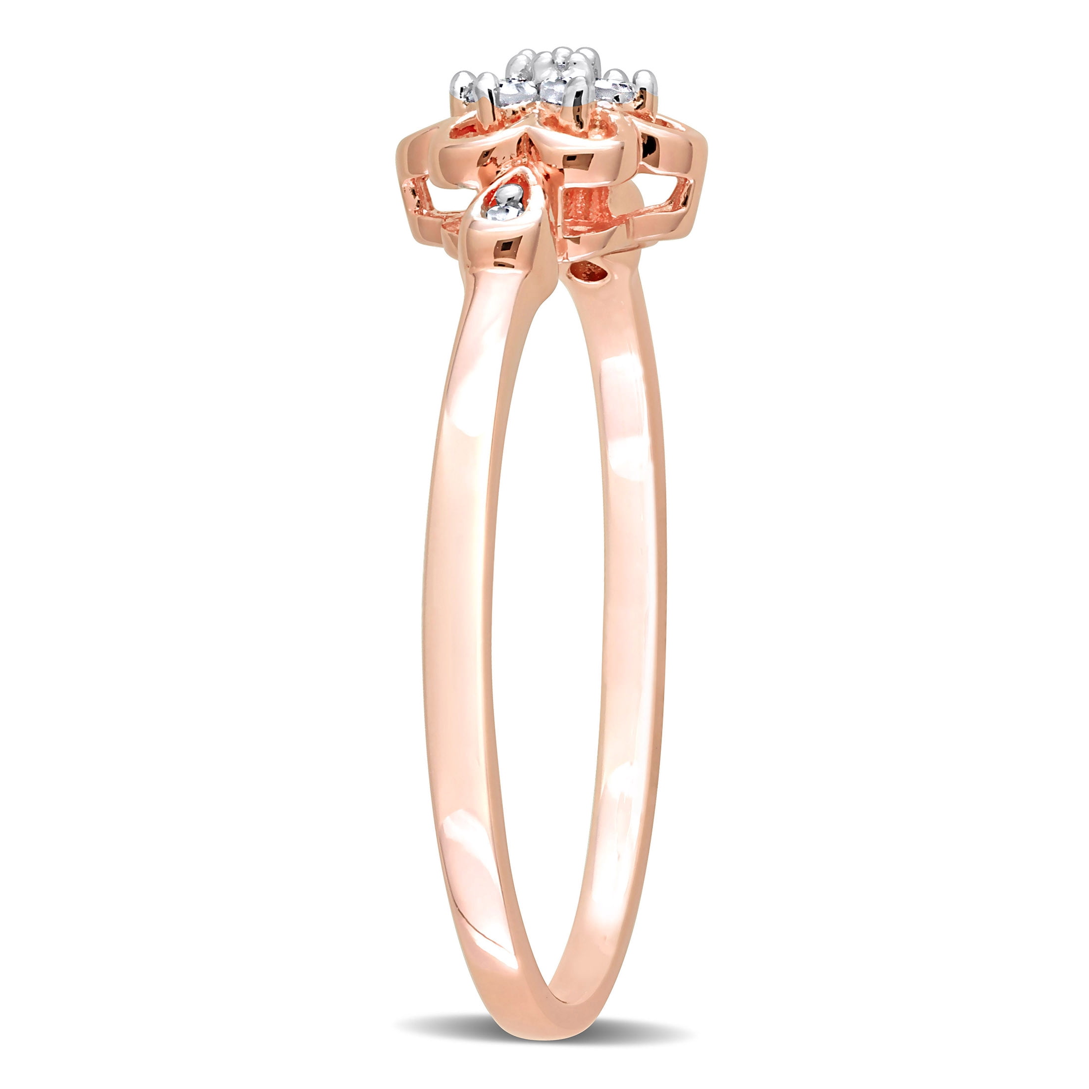 Everly Women's Diamond Rose Gold Plated Ring