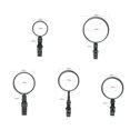 thumbnail image 5 of harmtty Rearview Mirror Wide Vision Stable Strap Multiple Angles Rotation Back Sights Acrylic 95/75/50mm Handlebar Convex Rearview Mirror Cycling Accessories,E, 5 of 7