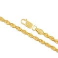 thumbnail image 2 of Sterling Silver and Gold Plated Rope Chain Necklaces and Bracelets - 3.70MM Thick - 22 Inches, 2 of 7