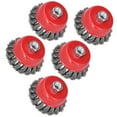 thumbnail image 1 of Roue Métallique, Roue Métallique Résistante à la Rouille et à l'Abrasion Accessoires Roue Métallique M10 Fil 3 Po Roue Métallique en Acier Largement pour Mécanicien pour Pièces de Réparation, 1 of 7