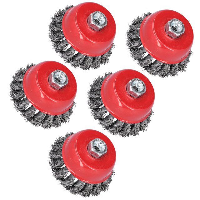 Roue Métallique, Roue Métallique Résistante à la Rouille et à l'Abrasion Accessoires Roue Métallique M10 Fil 3 Po Roue Métallique en Acier Largement pour Mécanicien pour Pièces de Réparation
