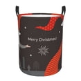 thumbnail image 1 of Balery Christmas Gnomes In Red Hats Cesta de ropa redonda con asas, impermeable, independiente, para ropa, juguetes, dormitorio y familia-Small, 1 of 6