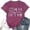 Purple, variant on CHENge Womens T-Shirts Scoop Neck Half Sleeve Trendy Loose Fit Tops for Women Plain Color Womens Tops Summer T Shirts Causal Fashion Basic Tee