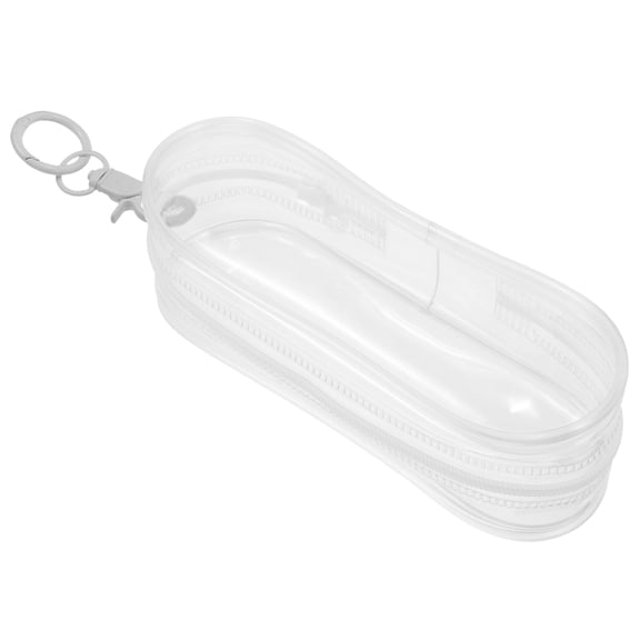 RENACLIPY White PVC Doll Carrier Pouch for Small Figurines and Dolls, Hanging Ornament Storage Bag