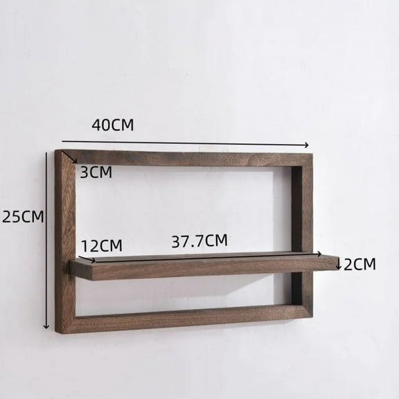 Wood Floating Wall Shelves οΌHanging Shelves for Wall Storage Rustic Farmhouse Decor for Bedroom Bathroom , Living Room Kitchen