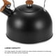 thumbnail image 5 of Matsuzay Hervidor de agua 3.5L Calabaza de gran capacidad Caldera de calentamiento de agua de acero inoxidable con mango de nylon anti-escaldado Tapa de Barra de herramientas Negro Matsuzay HA026578-02, 5 of 6