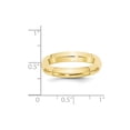 thumbnail image 3 of Solid 10k Yellow Gold 4mm Knife Edge Comfort Fit Plain Classic Wedding Band Ring Size 7, 3 of 4