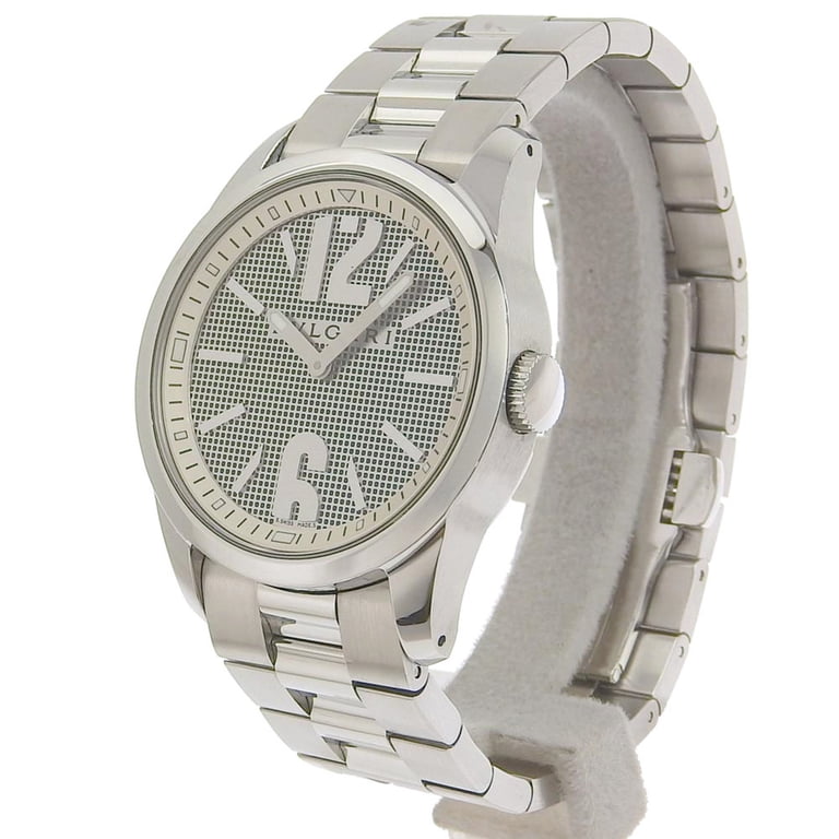 Pre-Owned Bvlgari Solotempo ST37S Stainless Steel Silver  display picture 3