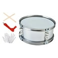 thumbnail image 3 of figatia 11" Snare Drum Portable Musical Instrument for Beginners Boys Girls Children Sliver Gray, 3 of 9