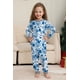 thumbnail image 1 of Conjunto de pijamas de algodón de manga larga para niños, Tops largos, pantalones, ropa de casa de dibujos animados, Navidad, Papá Noel, trajes de bebé para niños pequeños, 1 of 4