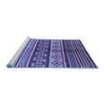 thumbnail image 2 of Ahgly Company Machine Washable Indoor Rectangle Oriental Blue Industrial Area Rugs, 4' x 6', 2 of 4