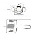 thumbnail image 3 of Moyic 2 unids/set DIY Dumpling molde Wrapper Slicer 304 Acero inoxidable Dumpling Maker dispositivo cocina utensilios de cocina Kit Cocina y Comedor Moyic HA3213-00B, 3 of 6