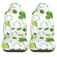 thumbnail image 1 of LAKIMCT Ice Lemon Car Seat Covers Vehicle Front Seat Covers Universal Fit Seat Protector, 1 of 1