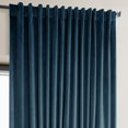 thumbnail image 4 of Half Price Drapes Signature Extra Wide Varsity Blue Velvet Hotel Blackout Curtains(1 Panel),100W X 120L, 4 of 6