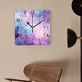 thumbnail image 4 of 10 Inch Wall Clock Battery Operated Silent Clock Decorative for Office, Kitchen, Outdoor, Living Room，Galaxy Stars Nebula Space Universe Design, 4 of 4