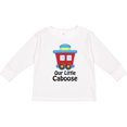 thumbnail image 3 of Inktastic Train Our Little Caboose New Baby Boys or Girls Long Sleeve Toddler T-Shirt, 3 of 5
