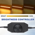 thumbnail image 4 of Uxcell LED Strip Dimmer Switch, PWM Rotary DC Inline Cable Brightness Adjustable Controller for LED Ribbon Rope Light Black 1, 4 of 5