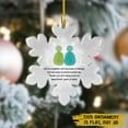thumbnail image 6 of RotHome Snowflake-Shaped Sea Glass Thank You Keepsake Ornament for Best Friends, Handcrafted Beach Glass Artwork with Blue and Green Glass Pieces, 1 Count, 6 of 10