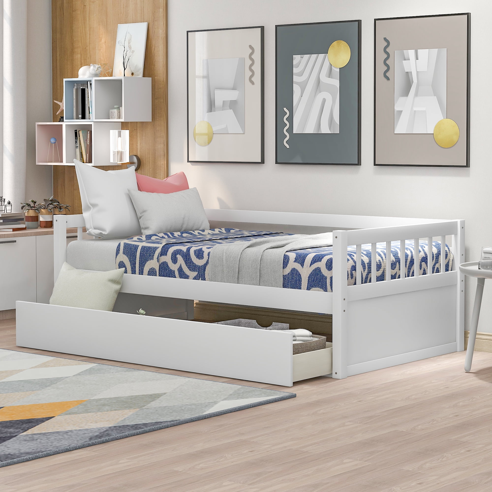 Drawers Sold Separately Solid Wood Rio Twin Day Bed by Palace Imports Trundle 