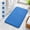 Blue, variant on Memory Foam U-Shaped Toilet Bath Mat, Soft Thick Contour Rug, Absorbent Non-Slip Commode Pad, Machine Washable, 24 x 20 Inches, Gray