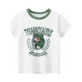 thumbnail image 2 of ZCFZJW 2-7T Baby Boys Cute Cotton Cartoon T-shirt Toddler Little Boys Basic Tee Tops Summer Short Sleeve Round Neck Tshirt Top White 4-5 Years, 2 of 8