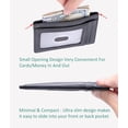 thumbnail image 4 of LAICAIW Slim Wallet Minimalist Wallets for Men and Womens Front Pocket Wallet Thin Mens RFID Blocking Credit Card Holder Black Genuine Nappa Leather Carteras para Hombres, 4 of 7