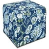 Better Homes&gardens Bhg Blue Jacobean Pouf Ottoman