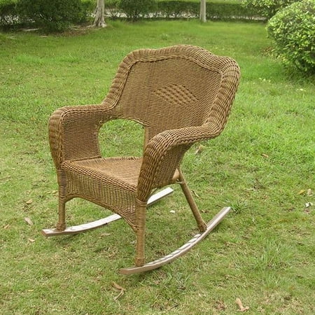 August Grove Dominic Resin Patio Rocking Chair