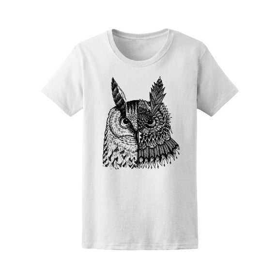 Cool Abstract Owl Tee Women's -Image by Shutterstock