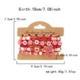 thumbnail image 2 of NICKSUN Love Bracelets for Women Heishi Surfer Red Clay Bead Bracelet Set Love Heart Boho Cute Red Stackable Stretch Jewelry Mother's Day Valentines Birthday Mom Mama Gifts, 2 of 10