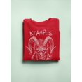 thumbnail image 3 of Krampus Made Me Do It Scary Christmas Tee Women's Sweatshirt, 3 of 4