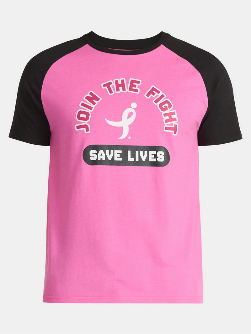 Immunity Photo Tee (Pink）M Susan G Komen Men's Breast Cancer Awareness Save Lives