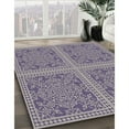 thumbnail image 2 of Ahgly Company Indoor Round Patterned Purple PAT3727X Area Rugs, 6' Round, 2 of 6
