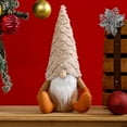thumbnail image 4 of Promotion Clearance Christmas Plush Gnomes Tomte Gnome Ornaments Handmade Swedish Dwarf Figurine Holiday Elf Home Decorations 11.8In, 4 of 6
