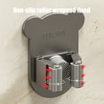 thumbnail image 4 of 304 Stainless Steel Mop Holder Wall Mount No Drill Adhesive Broom Clamp Organizer with Silicone Roller Strong Grip Bathroom Storage Solution, 4 of 5