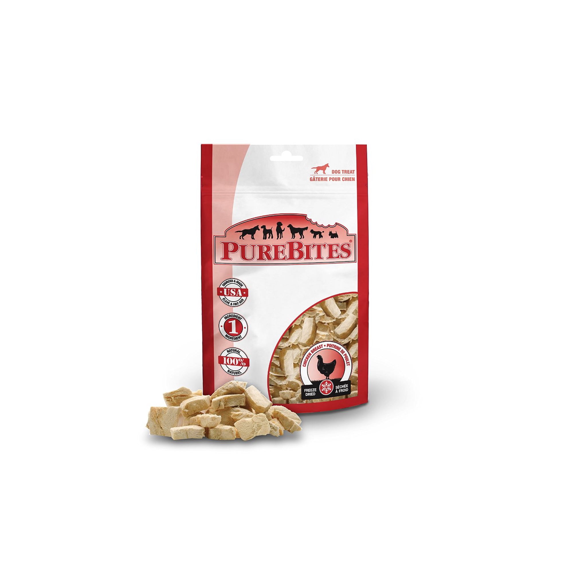 PureBites Chicken Breast Freeze Dried Dog Treats, 1.4 oz