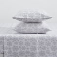 thumbnail image 5 of Tahari  Home Snowflake Triple Brushed Cotton Flannel Bed Sheet Set Queen - Silver, 5 of 5