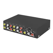 Active 1 In 4 Out Composite RCA Video Stereo Audio Splitter With DC 9V Powered