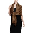 thumbnail image 6 of Peach Couture Soft and Silky Bamboo Rayon Pashmina Feel Shawl Scarf Wrap, 6 of 10