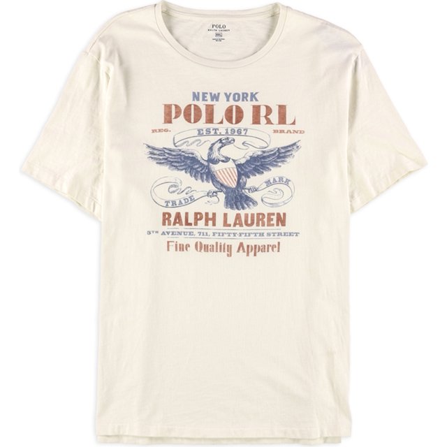 Ralph Lauren - Camiseta con gráfico de águila para hombre, multicolor, XX-Large Ralph Lauren Camiseta gráfica